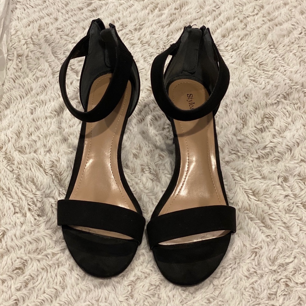 Style & co dress sandals Black 7.5 - Picture 2 of 6